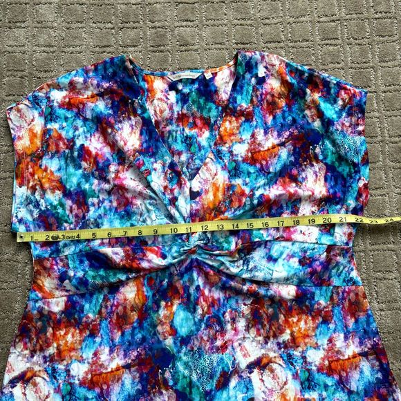 Soft Surroundings Day Spa Swim Watercolor Dress Size XL NWOT Cover-up - Picture 8 of 9